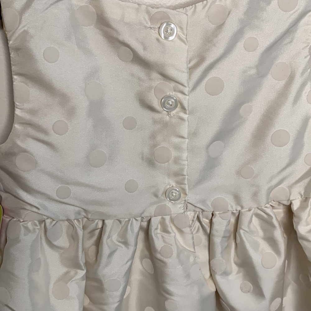 SOLD- Toddler 24m Formal Dress Champagne & Gold - Picture 4 of 7